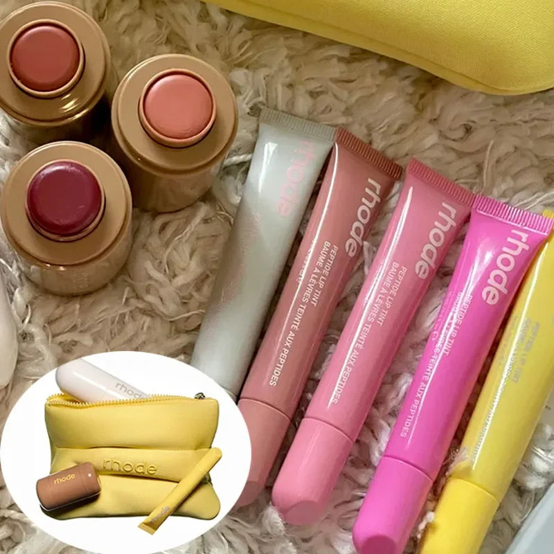 2025 Νέα Μόδα Περιορισμένη Δημοφιλής Ενυδατική Αδιάβροχη Συσκευασία Τσάντας-Φούσκας Κραγιόν Ρουζ Σετ Καλλυντικών Μακιγιάζ