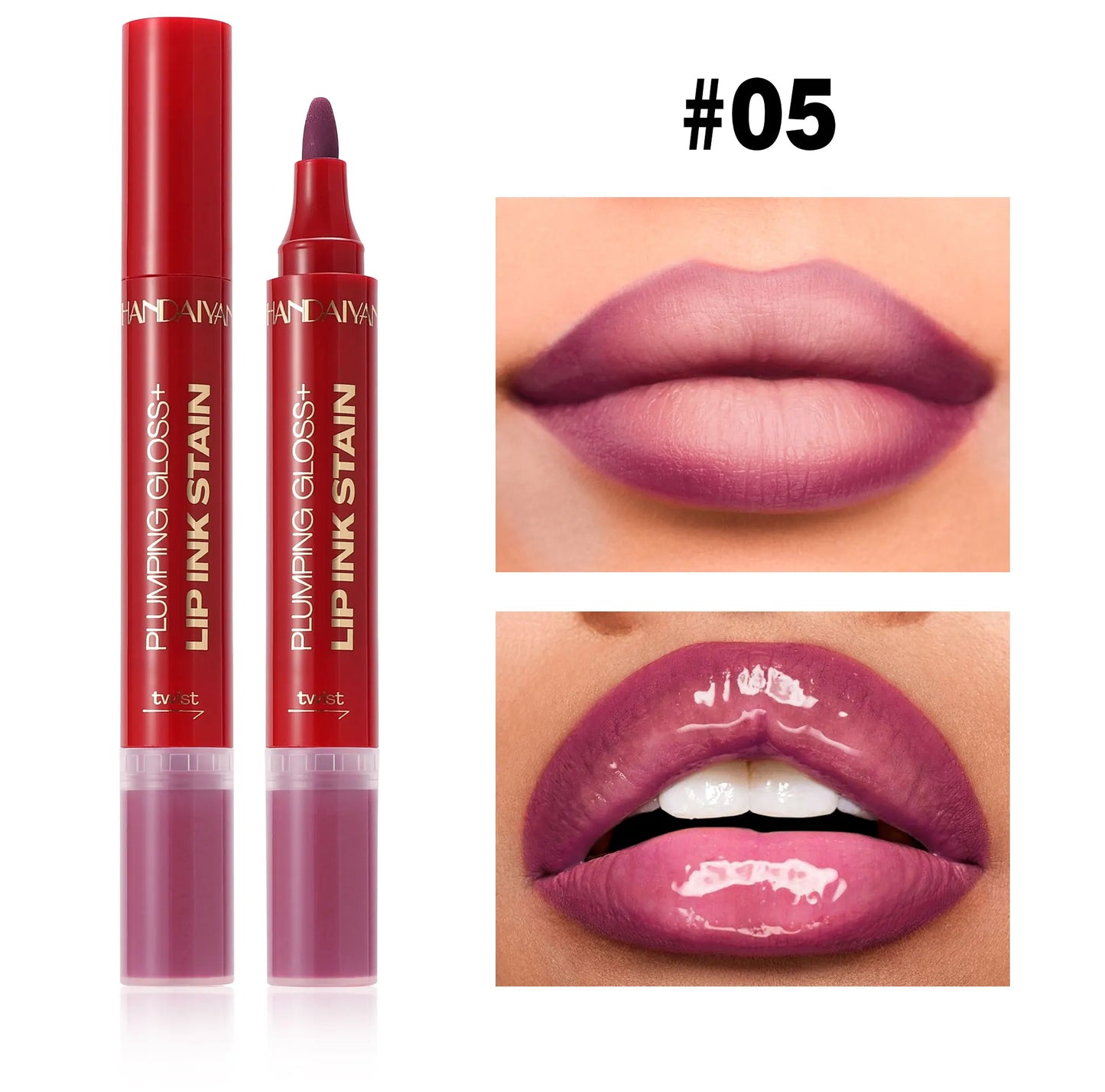 2-σε-1 Matte Lip Liner & Plumping Lip Gloss – Για Τέλειο Σχήμα & Όγκο στα Χείλη
Αποκτήστε το απόλυτο look στα χείλη σας με ένα μόνο προϊόν. Από τη μία πλευρά, το ματ μολύβι προσφέρει απόλυτο έλεγχο στο περίγραμμα, και από την άλλη, το lip gloss χαρίζει άμ