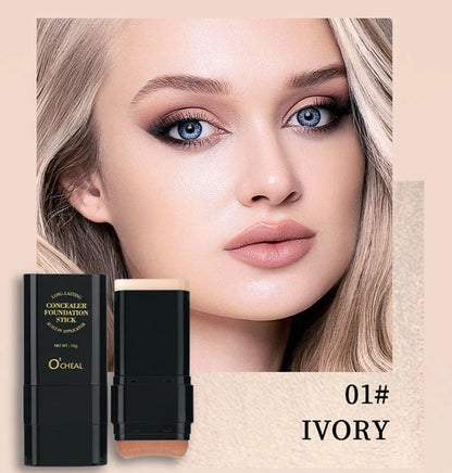 Στικ Foundation 'Γόμας' (Eraser) Υδατικής Ενυδάτωσης, Ελαφρύ Concealer, Foundation Κάλυψης Ουλών Ακμής, Μαύρων Κύκλων Κάτω από τα Μάτια, Μακιγιάζ Ομορφιάς Προσώπου