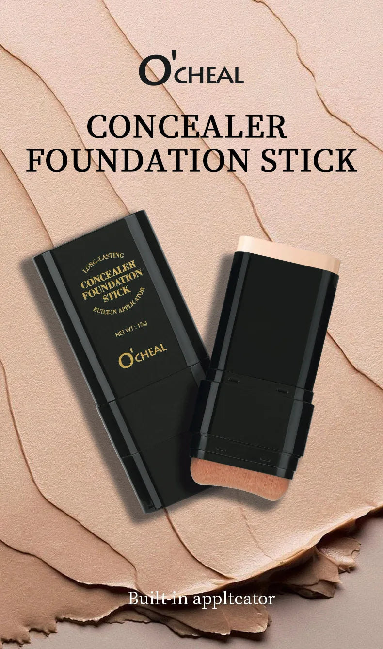 Στικ Foundation 'Γόμας' (Eraser) Υδατικής Ενυδάτωσης, Ελαφρύ Concealer, Foundation Κάλυψης Ουλών Ακμής, Μαύρων Κύκλων Κάτω από τα Μάτια, Μακιγιάζ Ομορφιάς Προσώπου