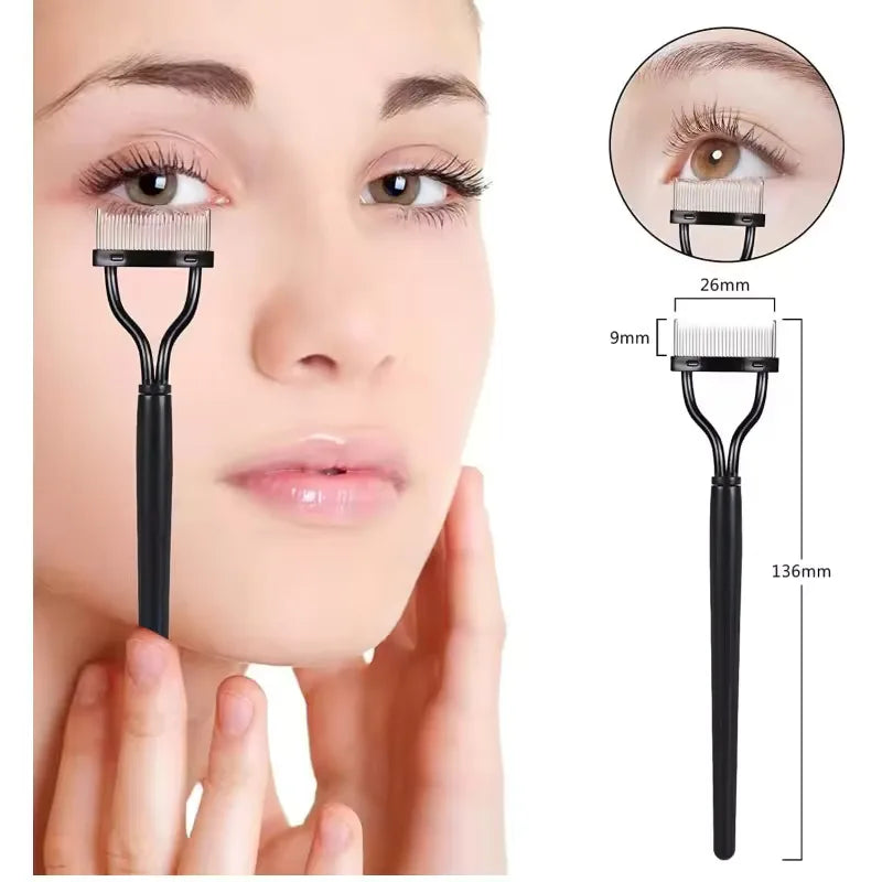 5-Σετ Επαγγελματικά Εργαλεία Βλεφαρίδων | Ψαλίδι, Βουρτσάκια & Ανταλλακτικά Pads