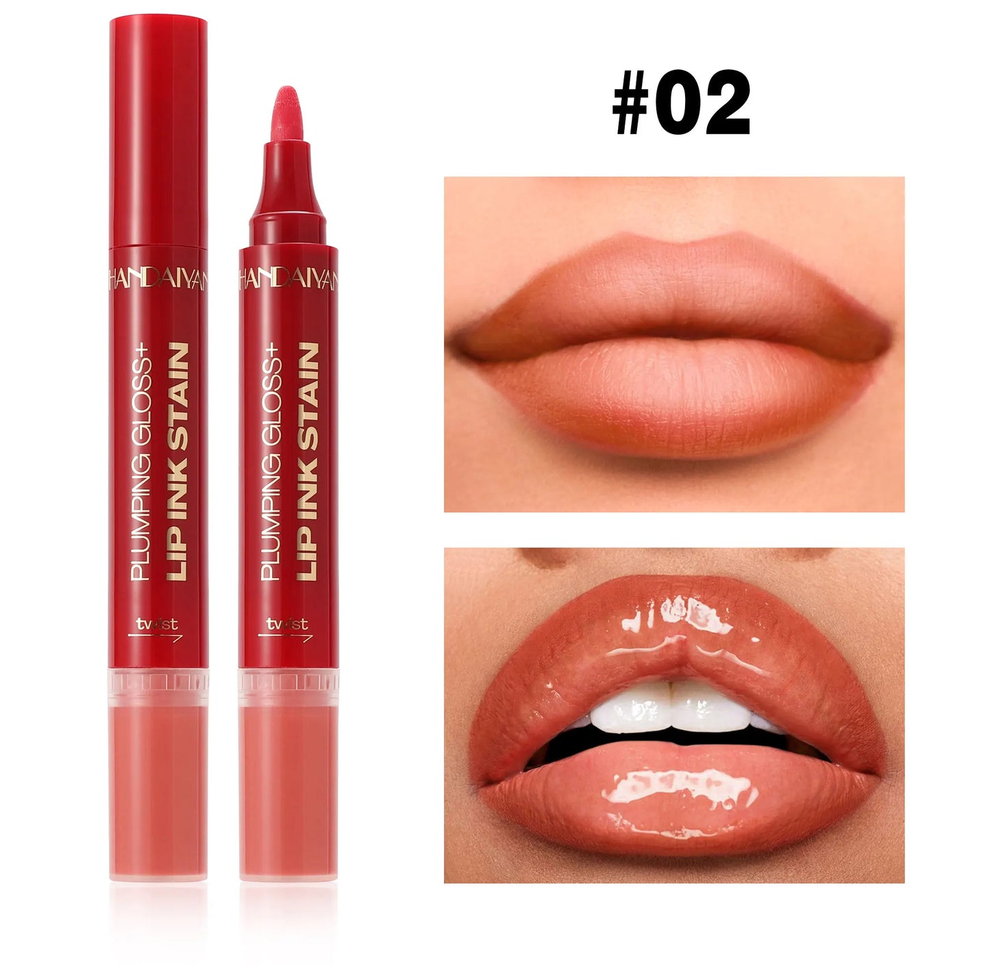 2-σε-1 Matte Lip Liner & Plumping Lip Gloss – Για Τέλειο Σχήμα & Όγκο στα Χείλη
Αποκτήστε το απόλυτο look στα χείλη σας με ένα μόνο προϊόν. Από τη μία πλευρά, το ματ μολύβι προσφέρει απόλυτο έλεγχο στο περίγραμμα, και από την άλλη, το lip gloss χαρίζει άμ