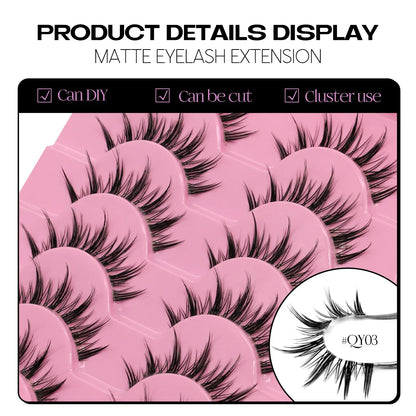 Φυσικές Ψεύτικες Βλεφαρίδες τύπου Manga. Βλεφαρίδες 3D από συνθετική Mink τρίχα, με μαλακή, ρεαλιστική και χιαστί όψη. Ιδανικές για ολοκληρωμένο μακιγιάζ.