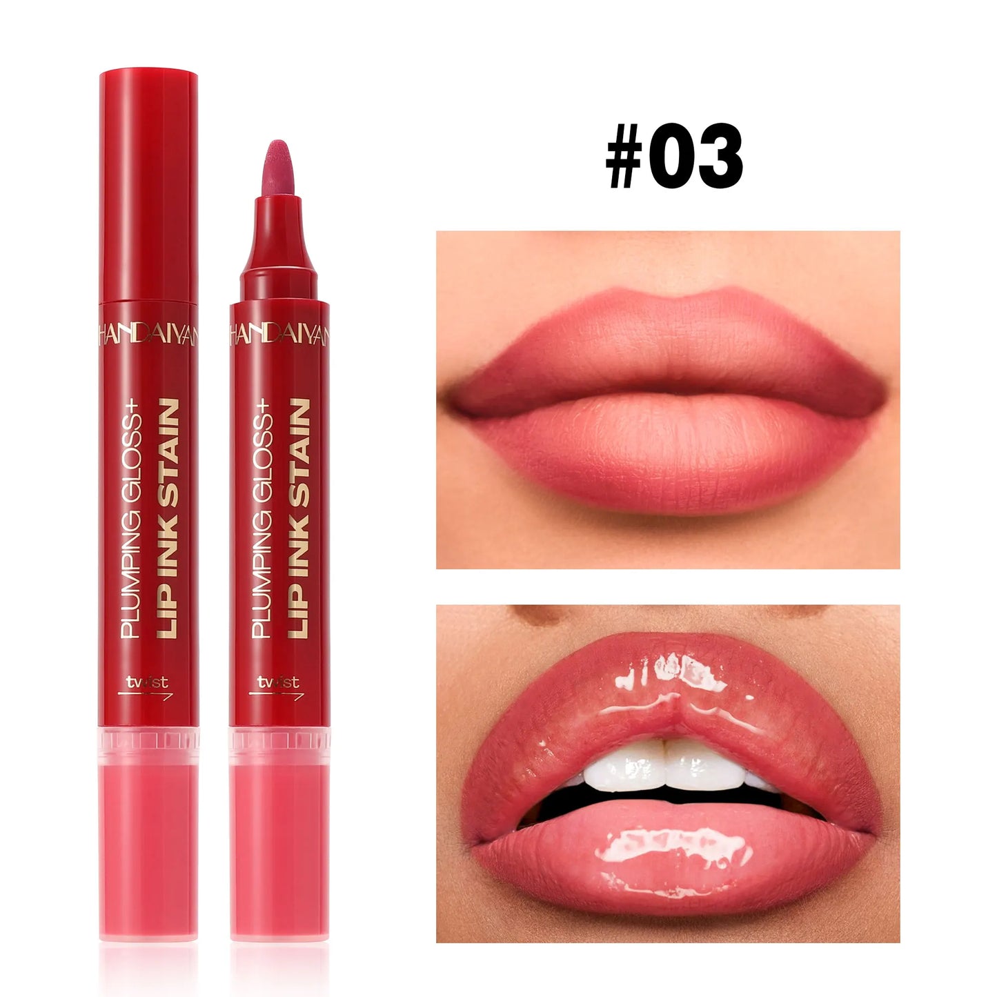 2-σε-1 Matte Lip Liner & Plumping Lip Gloss – Για Τέλειο Σχήμα & Όγκο στα Χείλη
Αποκτήστε το απόλυτο look στα χείλη σας με ένα μόνο προϊόν. Από τη μία πλευρά, το ματ μολύβι προσφέρει απόλυτο έλεγχο στο περίγραμμα, και από την άλλη, το lip gloss χαρίζει άμ