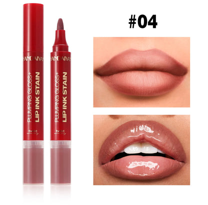 2-σε-1 Matte Lip Liner & Plumping Lip Gloss – Για Τέλειο Σχήμα & Όγκο στα Χείλη
Αποκτήστε το απόλυτο look στα χείλη σας με ένα μόνο προϊόν. Από τη μία πλευρά, το ματ μολύβι προσφέρει απόλυτο έλεγχο στο περίγραμμα, και από την άλλη, το lip gloss χαρίζει άμ