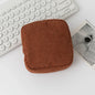 Fashion Makeup Lipstick Sanitary Napkins Case Mini Cosmetic Storage Pouch Women Corduroy Ins Travel Organizer Bags Small Pouch