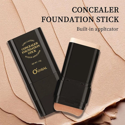 Στικ Foundation 'Γόμας' (Eraser) Υδατικής Ενυδάτωσης, Ελαφρύ Concealer, Foundation Κάλυψης Ουλών Ακμής, Μαύρων Κύκλων Κάτω από τα Μάτια, Μακιγιάζ Ομορφιάς Προσώπου