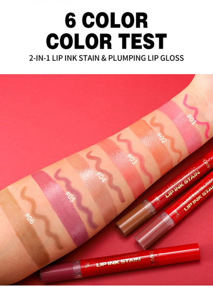 2-σε-1 Matte Lip Liner & Plumping Lip Gloss – Για Τέλειο Σχήμα & Όγκο στα Χείλη
Αποκτήστε το απόλυτο look στα χείλη σας με ένα μόνο προϊόν. Από τη μία πλευρά, το ματ μολύβι προσφέρει απόλυτο έλεγχο στο περίγραμμα, και από την άλλη, το lip gloss χαρίζει άμ