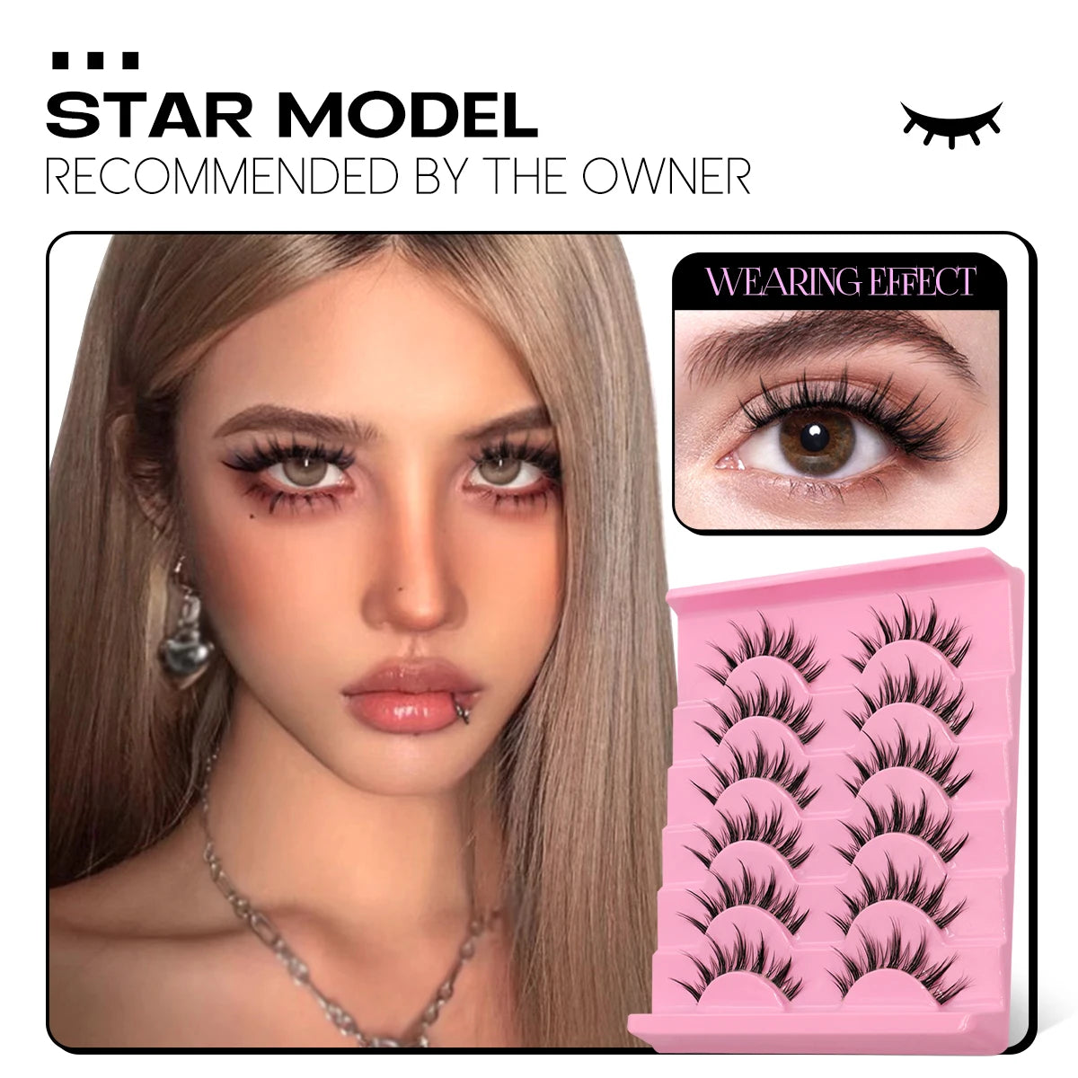 Φυσικές Ψεύτικες Βλεφαρίδες τύπου Manga. Βλεφαρίδες 3D από συνθετική Mink τρίχα, με μαλακή, ρεαλιστική και χιαστί όψη. Ιδανικές για ολοκληρωμένο μακιγιάζ.