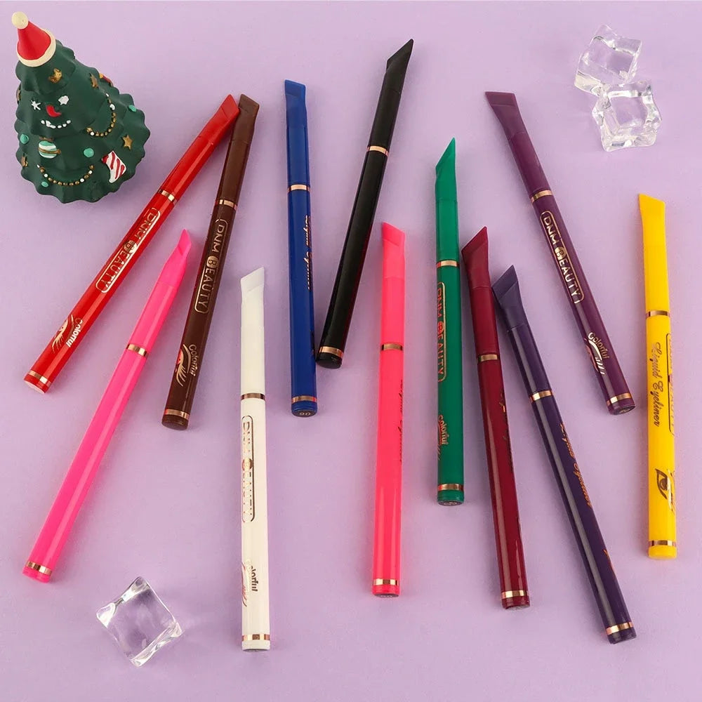 Σετ 12 Πολύχρωμα Eyeliner - Αδιάβροχα & Ματ αποτέλεσμα