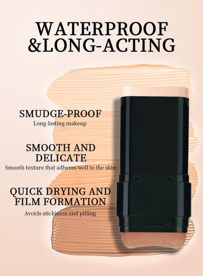 Στικ Foundation 'Γόμας' (Eraser) Υδατικής Ενυδάτωσης, Ελαφρύ Concealer, Foundation Κάλυψης Ουλών Ακμής, Μαύρων Κύκλων Κάτω από τα Μάτια, Μακιγιάζ Ομορφιάς Προσώπου