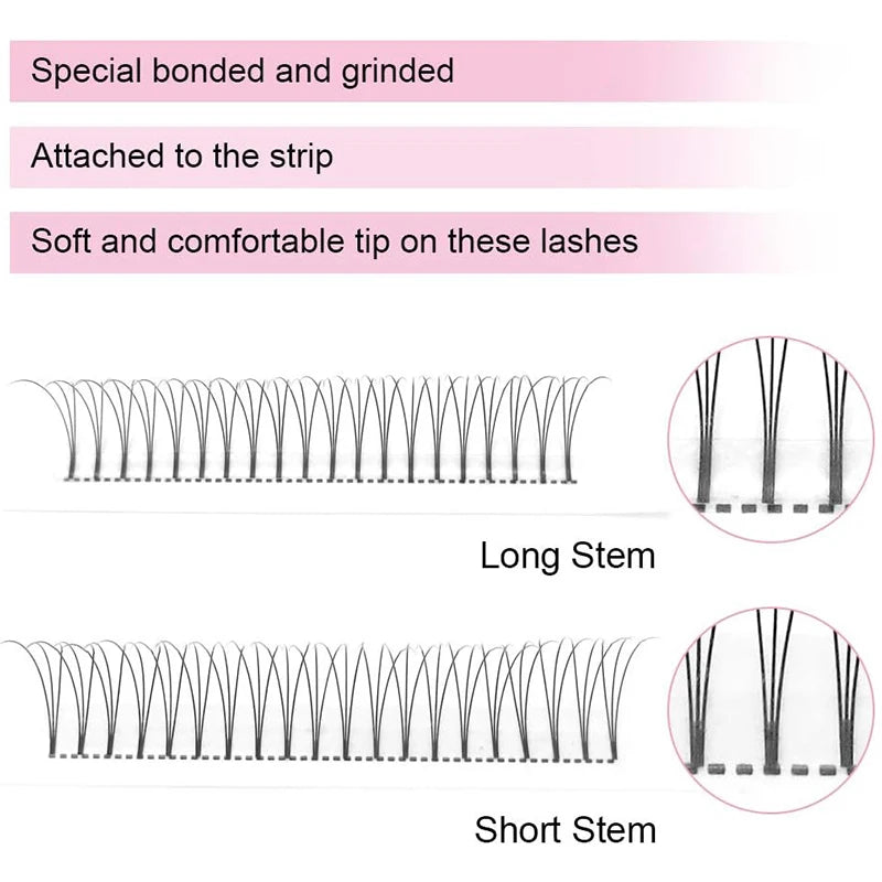 Αναβαθμίστε την υπηρεσία extension βλεφαρίδων σας με τα Premium Quality Volume Fans. Σχεδιασμένες για εφαρμογή τύπου Russian Volume, οι προ-κατασκευασμένες βεντάλιες 3D/5D προσφέρουν άμεσο, πλούσιο όγκο και μειώνουν δραστικά τον χρόνο εφαρμογής.

Το Κλειδ