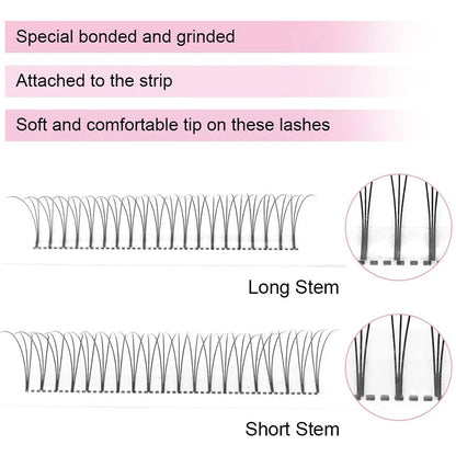 Αναβαθμίστε την υπηρεσία extension βλεφαρίδων σας με τα Premium Quality Volume Fans. Σχεδιασμένες για εφαρμογή τύπου Russian Volume, οι προ-κατασκευασμένες βεντάλιες 3D/5D προσφέρουν άμεσο, πλούσιο όγκο και μειώνουν δραστικά τον χρόνο εφαρμογής.

Το Κλειδ