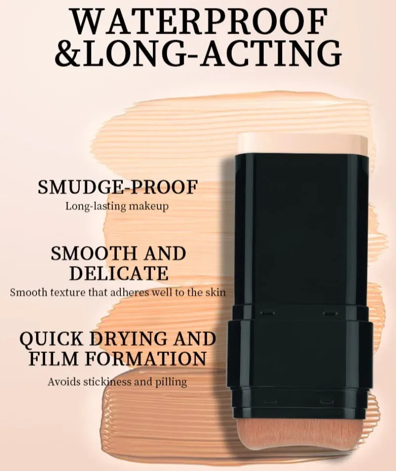 Στικ Foundation 'Γόμας' (Eraser) Υδατικής Ενυδάτωσης, Ελαφρύ Concealer, Foundation Κάλυψης Ουλών Ακμής, Μαύρων Κύκλων Κάτω από τα Μάτια, Μακιγιάζ Ομορφιάς Προσώπου